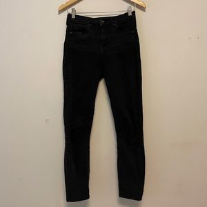 Topshop black high waisted jeans